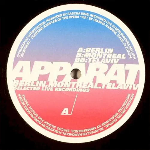 Berlin.Montreal.Telaviv — APPARAT