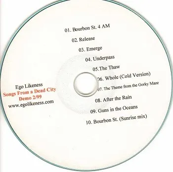 Songs From a Dead City — Ego Likeness